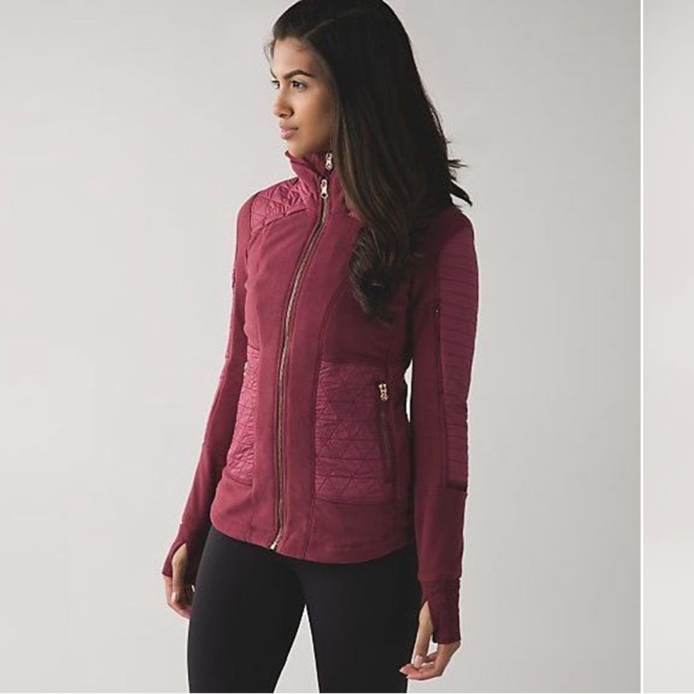 VEUC Fleecy Keen Lululemon Jacket III sz 6 Wine Berry